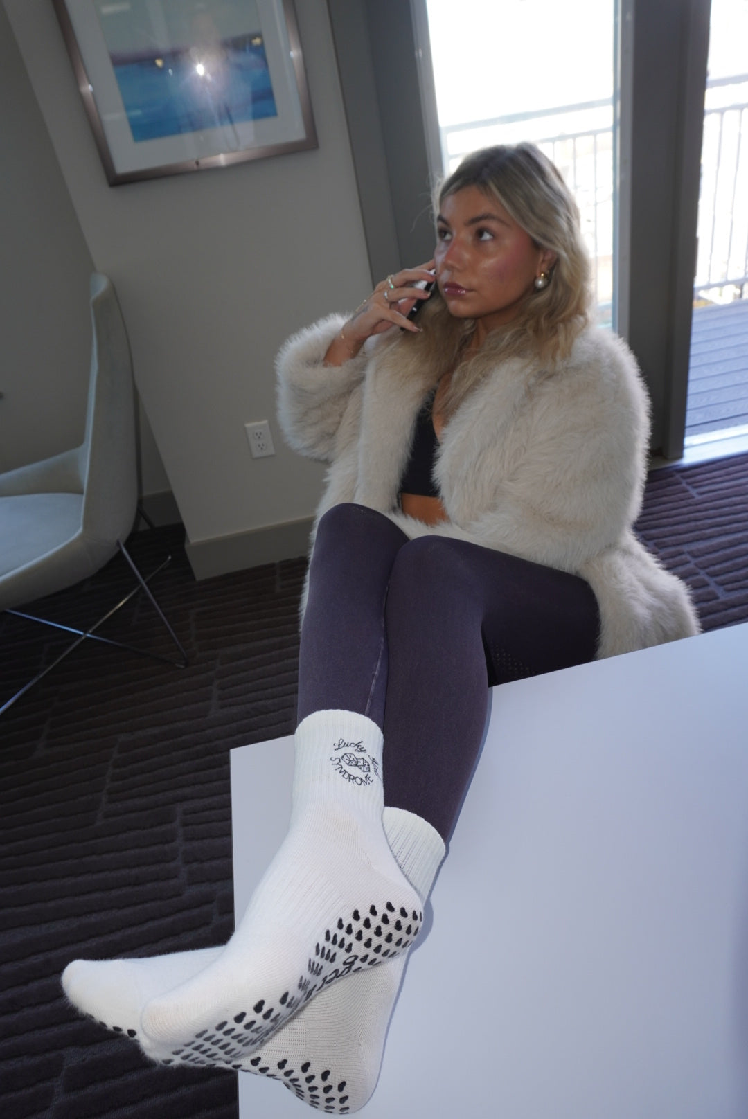 Lucky Girl Syndrome Grippy Sock